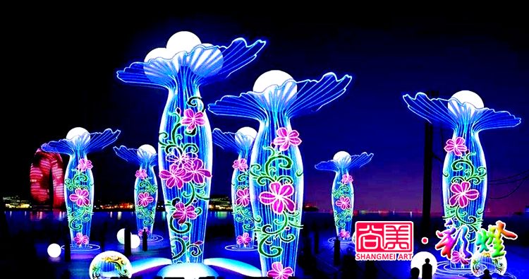 夏夜燈光璀璨，自貢燈會(huì)閃亮新疆伊犁